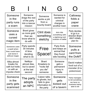 Theros Bingo Card
