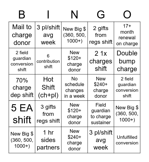 PCV BINGO JAN 2023 Bingo Card