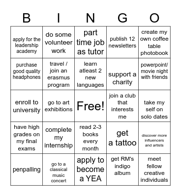 Bingo Card For 2023 Bingo Card