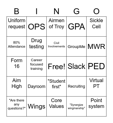 S23 CC's Call! Bingo Card