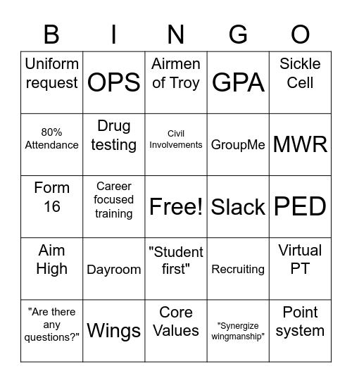 S23 CC's Call! Bingo Card