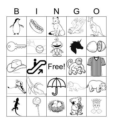 F, E, D, P, B, R, N, M, H, K, L, U Bingo Card