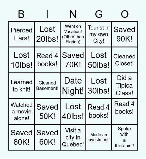 2023 Bingo Card