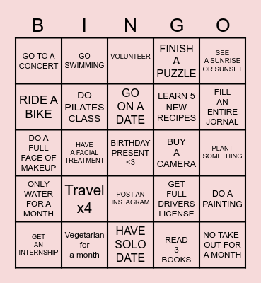 OLIVE'S 2023 BINGO Card