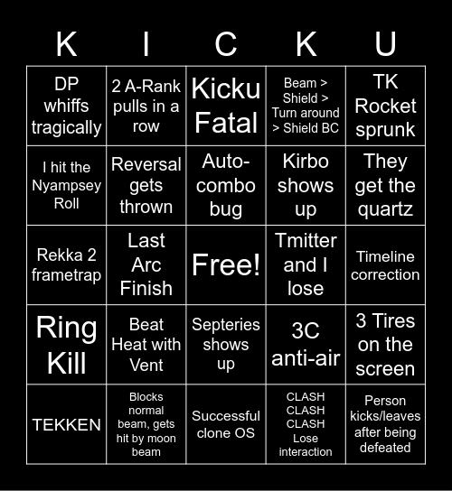 TL Bingo Card