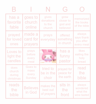 Bingo !! Bingo Card