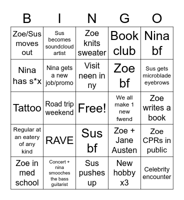 2023 Bingo Card