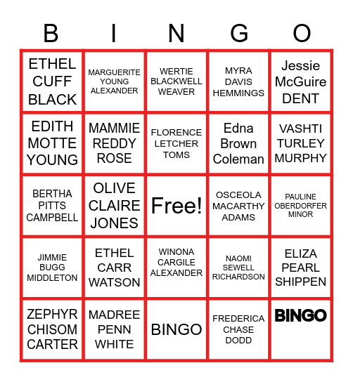 DST FOUNDERS Bingo Card