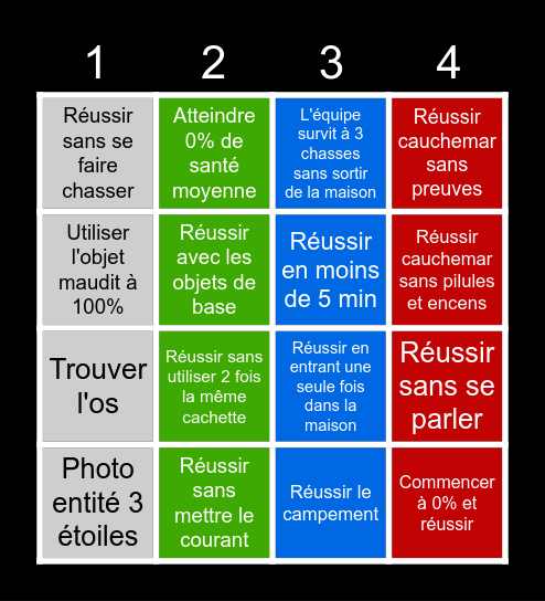 SCRABBLEX Bingo Card