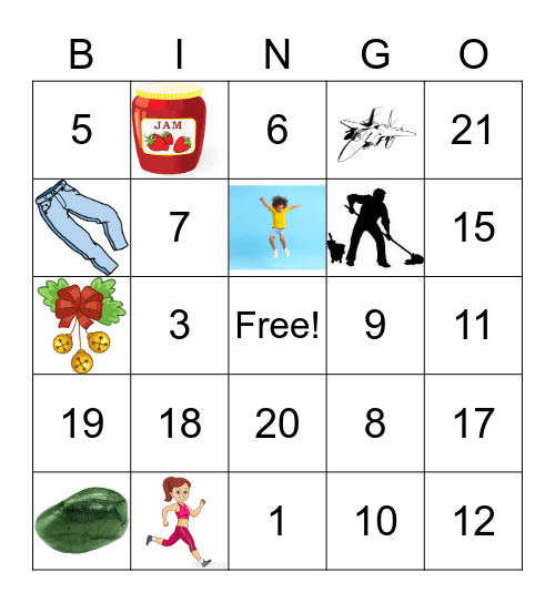 January Jingo Bingo Card