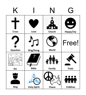 Redeemer Shoals Sermon Bingo Card