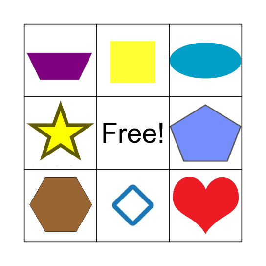 Shapes Bingo Card