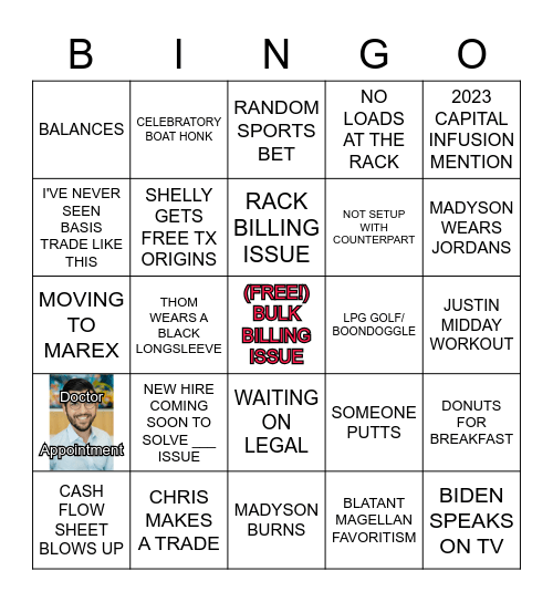 WEEKLY BINGO Card