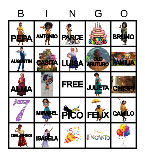 ELIANA'S BIRTHDAY Bingo Card