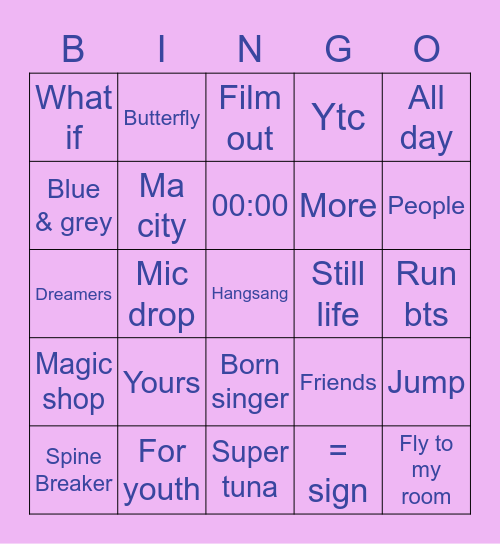 2014_Anushka Bingo Card