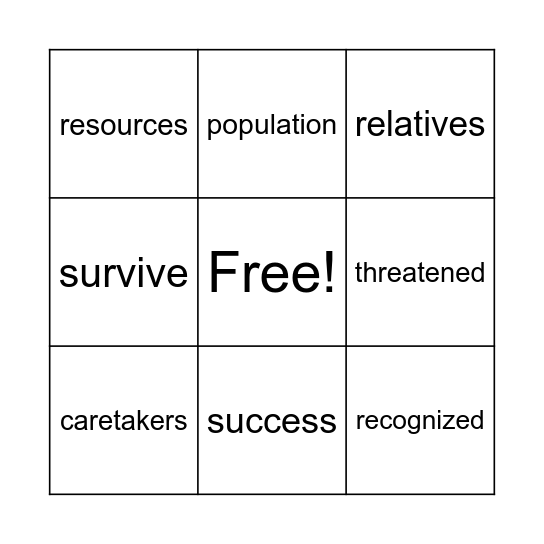 Unit 2 Week 4 Bingo Card