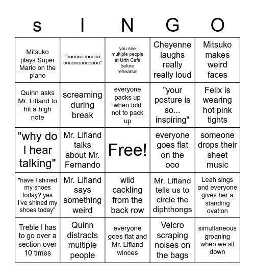 LACC Bingo Card