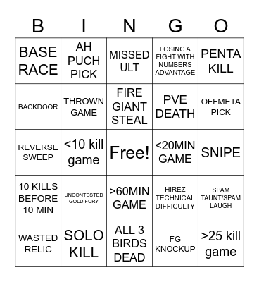 SWC 2023 BINGO Card