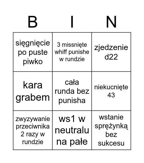 fala vs claudio Bingo Card