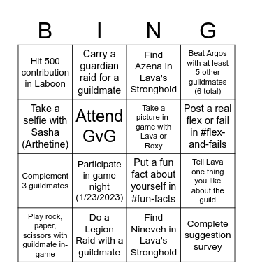 Laboon Bing Bingo Card