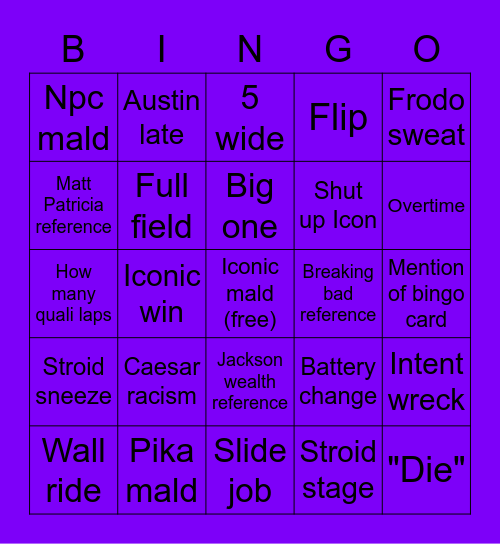 LOSIC Bernese Alps Bingo Card