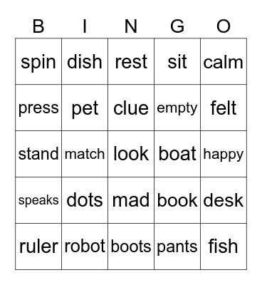 GABRIELA'S BINGO Card