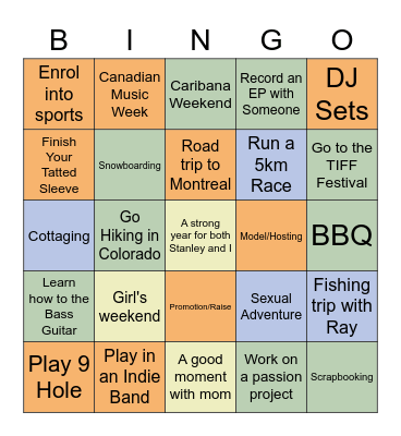 2023 Bingo Card