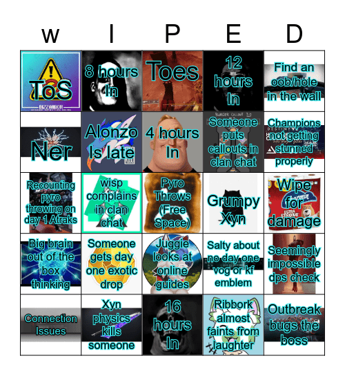 Day One Bing Card Bingo Card