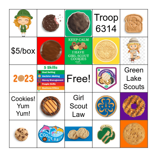 Cookies! Bingo Card