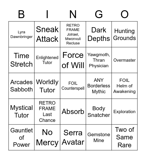 Dominaria Remastered Bingo Card