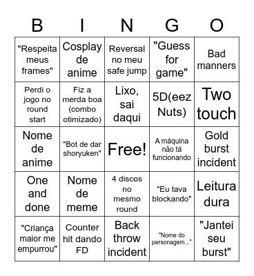 STRIVE Bingo Card