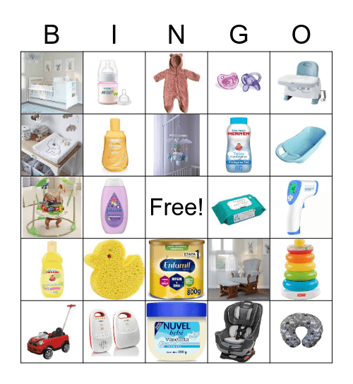 Baby Bingo Card