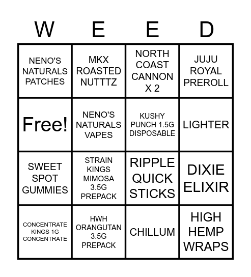 BINGO Card