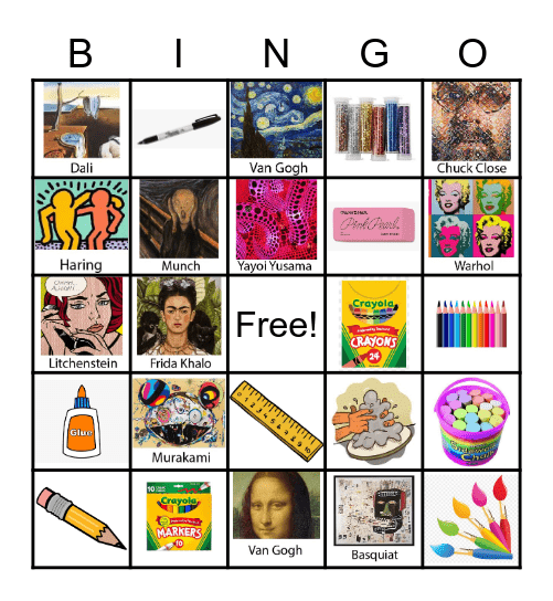 ART Bingo! Bingo Card