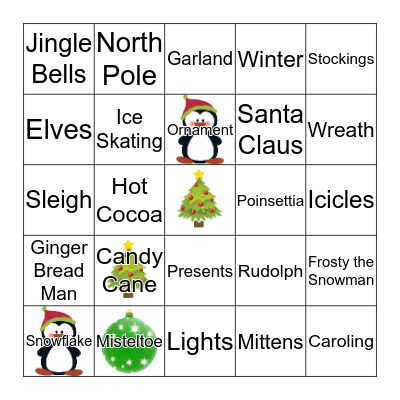 December Calls/Submittals Bingo Card