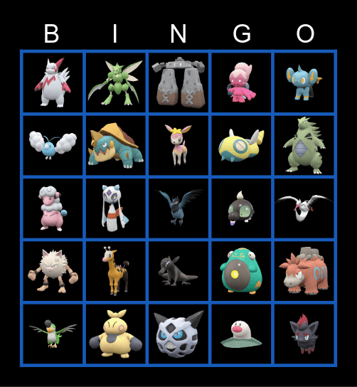 Corbin's Bingo Card Bingo Card