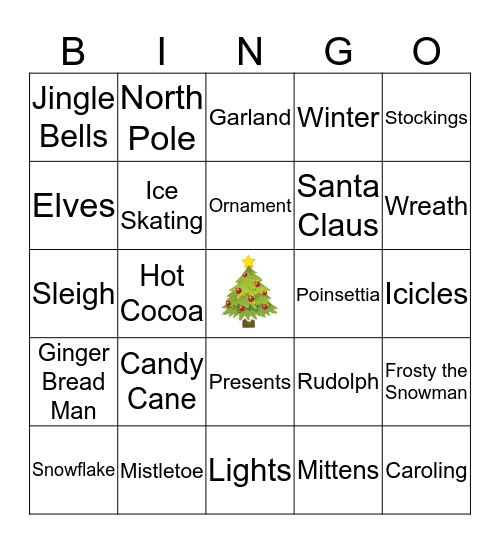 December Calls/Submittals Bingo Card