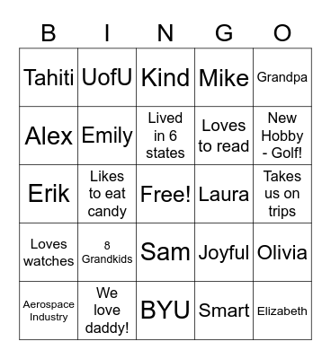 Ted Bingo! Bingo Card