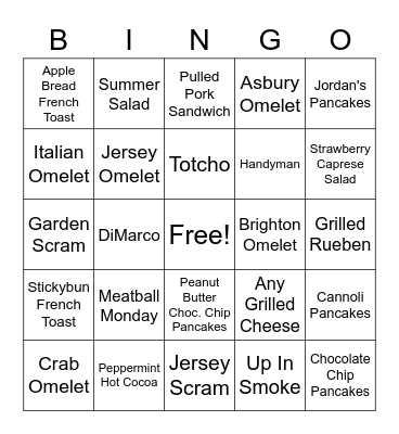 HOOKED BINGO Card