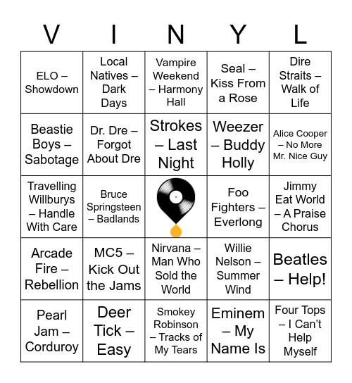 VB W13G2 Bingo Card