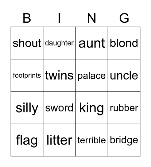 Friends 1 Bingo Card