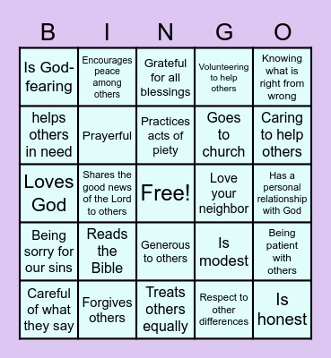 𝓒𝓱𝓻𝓲𝓼𝓽𝓲𝓪𝓷  𝓑𝓲𝓷𝓰𝓸  𝓒𝓪𝓻𝓭 Bingo Card