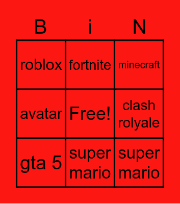 gamebingo computer en telefoon en film Bingo Card