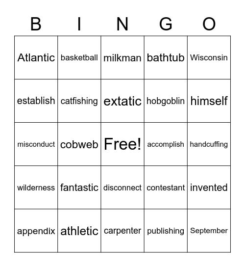 VCCVCCV Bingo Card