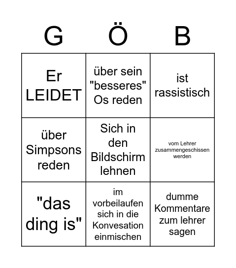 ̶G̶ö̶b̶b̶e̶l̶s̶ Köppel Bingo Card