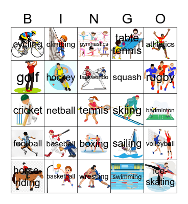 SPORTS Bingo Card