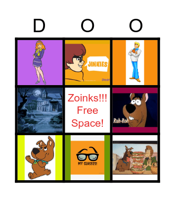 Scooby-Doo Bingo Card