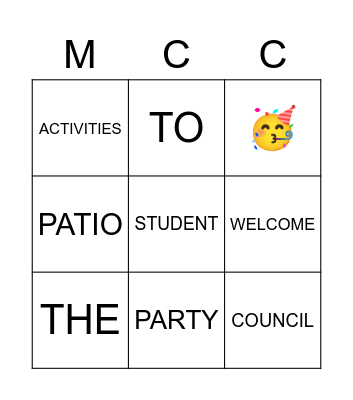 Club Rush Bingo Card