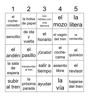 Lotería Bingo Card