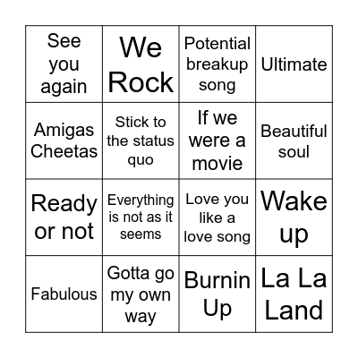 Round 1 - Disney Royals Bingo Card